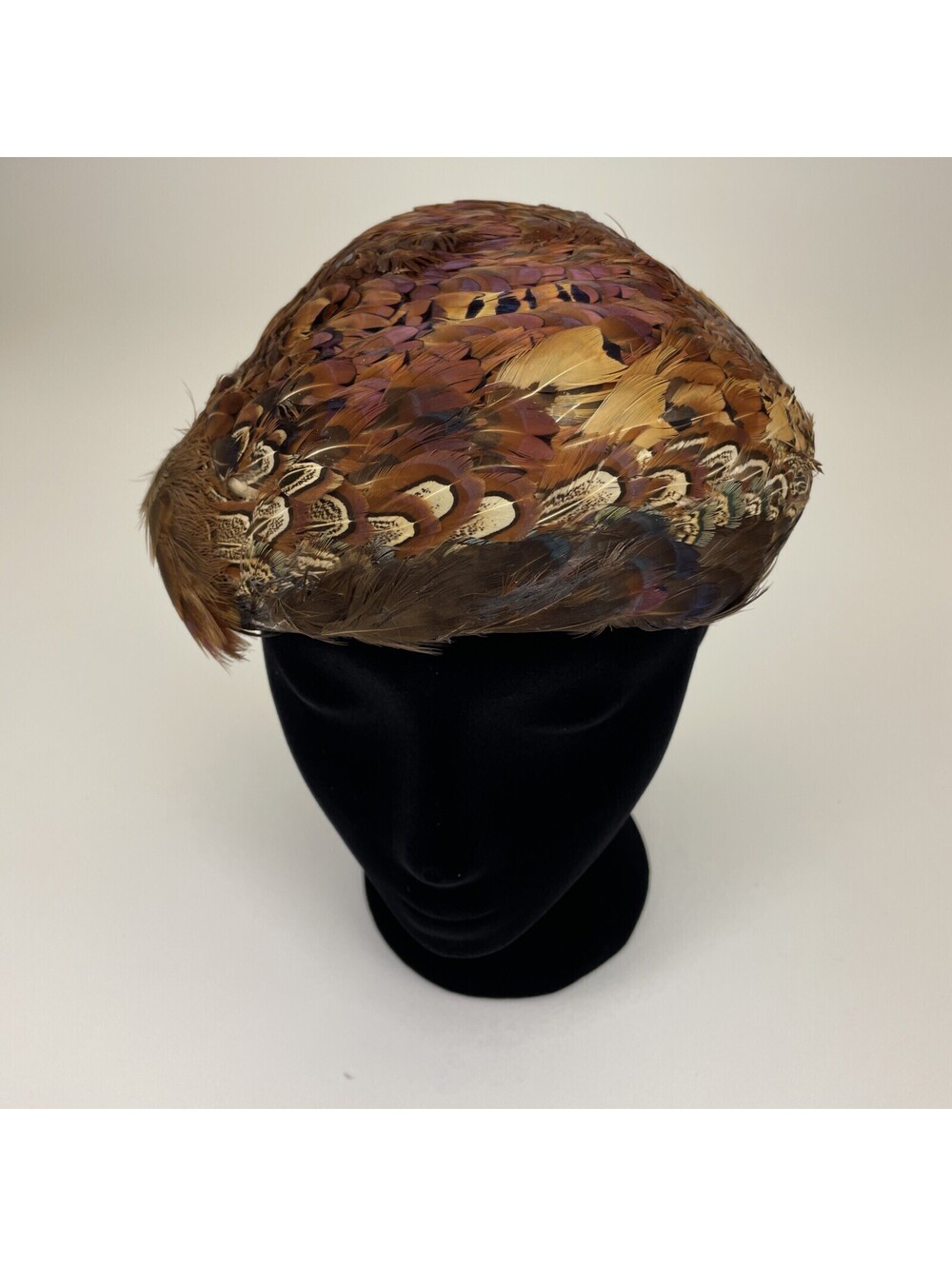 Vintage 1940’s GLENOVER Henry Pollak, Inc. New York, Feather Style Hat